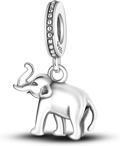 925 Sterling Silver Charm For Bracelet Elephant Animal Charms Bead For Women Jewelry Gifts in Saudi Arabia