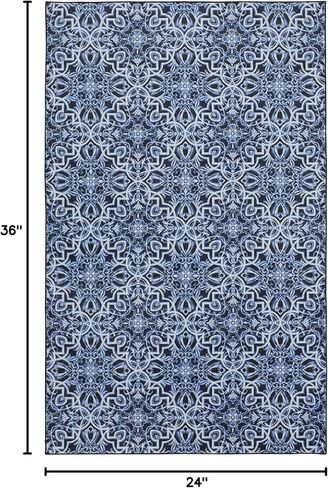 Mohawk Home Amstel Navy Geometric (2' X 3') Scatter Rug in Kuwait