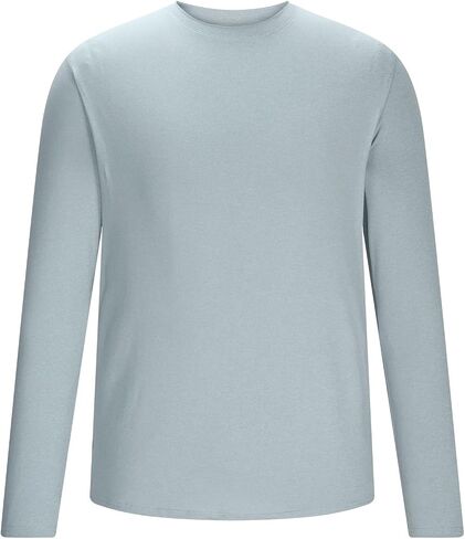Rash Guard Swim Shirts for Men Long Sleeve Round Neck Running Shirt Lightweight Breathable UPF 50+ Fishing Tops in Saudi Arabia