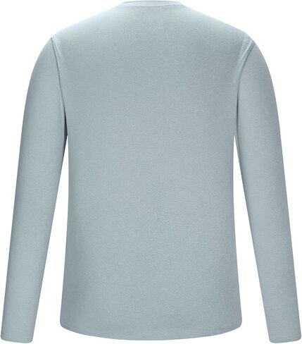 Rash Guard Swim Shirts for Men Long Sleeve Round Neck Running Shirt Lightweight Breathable UPF 50+ Fishing Tops in Saudi Arabia
