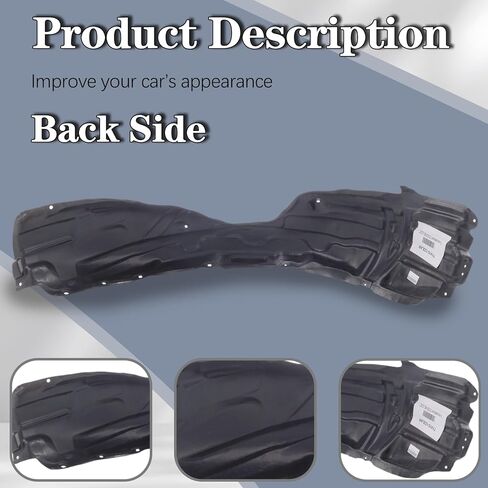 CarPartsDepot Front Fender Liner Passenger Right Side Inner Panel Splash Guard Shield Compatible for Camry Sedan 2007-2011 SE LE XLE CE Hybrid Base in Saudi Arabia