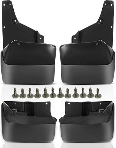 A-Premium Set of 4PCS Mud Flaps Splash Guards Mudguards Mudflaps Compatible with Toyota 100 Series Land Cruiser,1998-2007, Sport Utility, Black Color, Front LH RH and Rear LH RH in Saudi Arabia