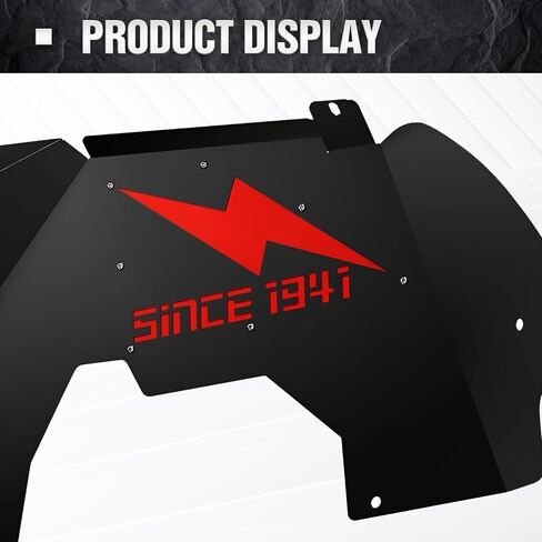 لجيب JL JL Front Inner Fender Liner متوافق مع 2018 2019 2020 2021 2022 2023 2024 Jeep Wrangler JL Jlu & Gladiator JT 2/4 Doors ، Bolt-On Well Liners Protect Off-Road Protection in Kuwait