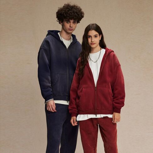 Men Oversized Hoodies Vintage Cotton Casual Hooded Sweatshirt with Pocket Teens Pullover Unisex in Saudi Arabia