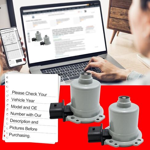 SMMS AE8Z7C604A 2PCS مشغل القابض الناقل التلقائي A/B لـ Ford Focus SE SEL FIESTA 2011-2019 ، يحل SFINAL interlock solenoid محل OE AE8Z7C604 in Saudi Arabia