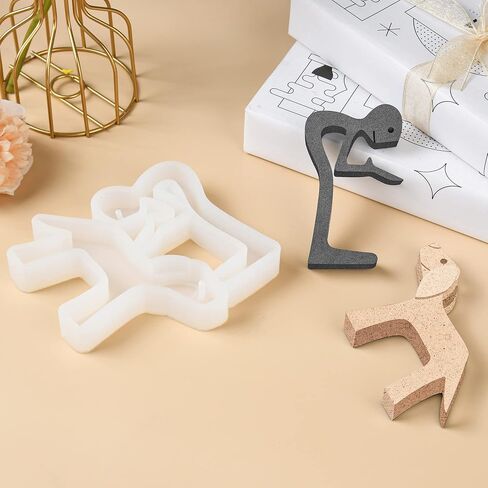 Christmas Molds Silicone Epoxy Resin Mold, Keychain Molds for Epoxy Resin, Car Rear View Mirror Pendant Gift, Christmas Decorations for Epoxy Resin, Themed Party Alien Crafts for Halloween in Kuwait
