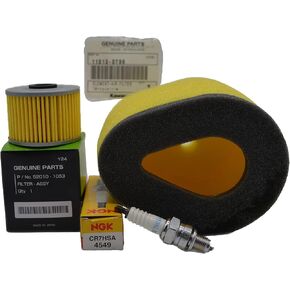 OEM Complete Tune Up Kit Compatible with Kawasaki 2020-2021 KLX 140 R 150 / Oil Filter 52010-1053 / Air Filter 11013-0796 / NGK CR7HSA in Kuwait