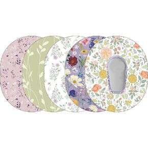 Glucomart Adhesive Pocket for Mobi (5 Count) – Maximum Strength Patches for Wearing Mobi Insulin Pump, Waterproof & Hypoallergenic (Vintage Floral Variety Pack) (Mobi Pocket) in Saudi Arabia