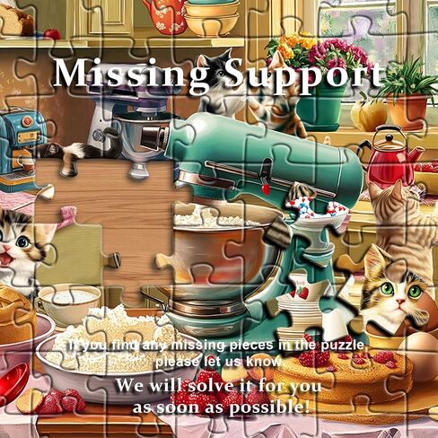 Cat Puzzles for Adults 1000 Pieces, Fantasy Animal Kitten Abstract Art Puzzle, Colorful Funny Cat Puzzle Kitty, Impossible Hard Challenge Jigsaw Puzzle for Adults in Kuwait