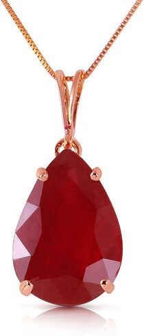 Galaxy Gold GG 5 ct s14k Solid White Yellow Rose Gold Born A Lioness Ruby Pendant Necklace 4295 in Saudi Arabia