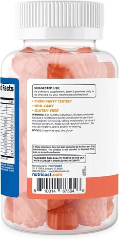 Nutricost Multivitamin Gummies ، 180 Gummies (بنكهة التوت المختلطة) - 90 خدمة وخالية من الغلوتين وغير المعدلة وراثيًا ودية نباتية in Kuwait