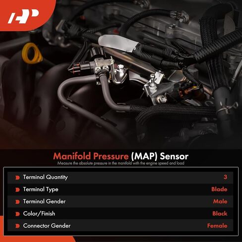 A-Premium Manifold Absolute Pressure Sensor [3 Pins] Compatible with Volvo C70, S70, V70, 1999-2000 in Saudi Arabia