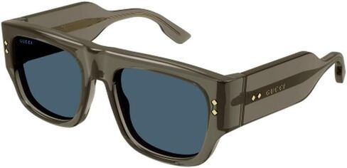 Gucci GG1262S 003 Sunglasses Men's Grey/Blue Square Shape 54mm in Saudi Arabia