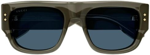 Gucci GG1262S 003 Sunglasses Men's Grey/Blue Square Shape 54mm in Saudi Arabia