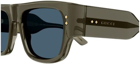 Gucci GG1262S 003 Sunglasses Men's Grey/Blue Square Shape 54mm in Saudi Arabia