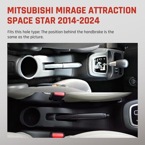 لمربع مسند الذراعين Mitsubishi Mirage 2014-2024 مع 7 منافذ USB مربع تخزين مربع مربع مزدوج الطبقة مع حامل الكأس (7 منافذ USB ، الخيط الأحمر) in Kuwait