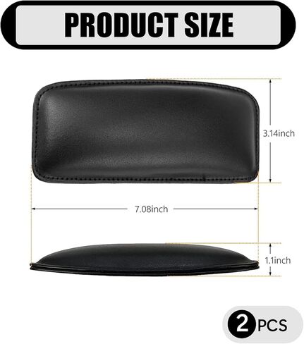 2 PCS Car Knee Cushion Pads, Soft Leather Elbow Cushion Pad, Car Door Armrest Pillow Pad, Universal Car Interior Accessories (Beige) in Kuwait