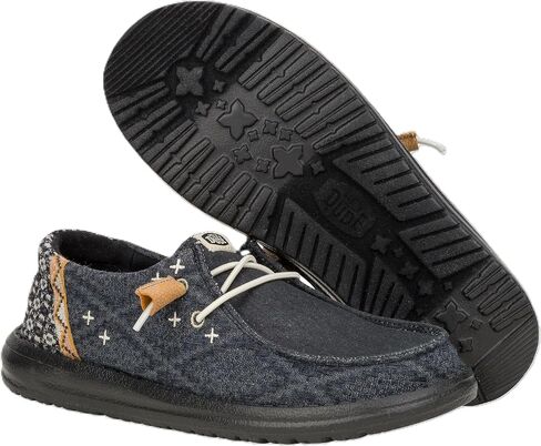 Hey Dude Women Wendy Crafted Boho أسود/أسود 8 متوسط in Saudi Arabia