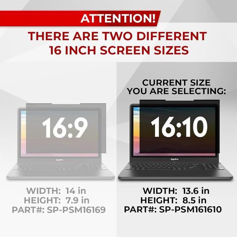 Magnetic Privacy Screen for MacBook Pro 16 Inch (2019, 2020) Removable Laptop Privacy Filter and Anti-Glare Protector Shield in Saudi Arabia