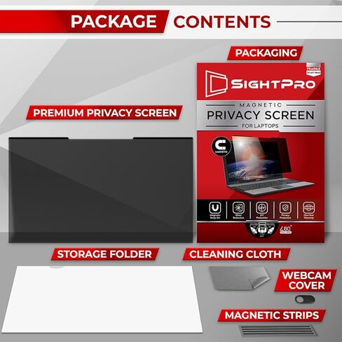 Magnetic Privacy Screen for MacBook Pro 16 Inch (2019, 2020) Removable Laptop Privacy Filter and Anti-Glare Protector Shield in Saudi Arabia