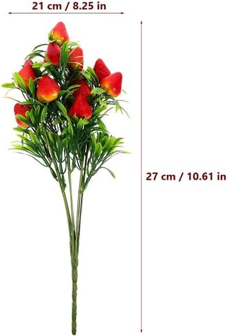 Magiclulu 5pcs فرع الفراولة الاصطناعية in Kuwait