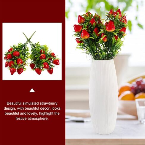 Magiclulu 5pcs فرع الفراولة الاصطناعية in Kuwait