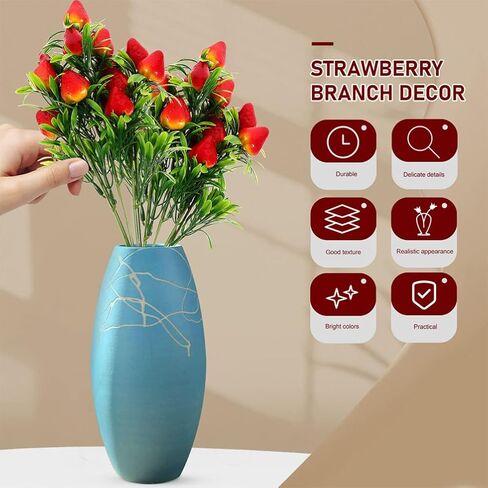 Magiclulu 5pcs فرع الفراولة الاصطناعية in Kuwait