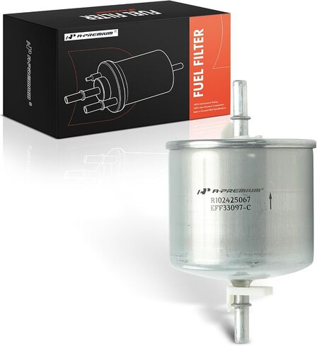 A-Premium Fuel Filter Compatible with Ford F-150 F150 1986-1991, F-250 F250 1986-1991, F-350 F350 1987-1991, Mustang 1984-1997, Taurus 1986-2000/2002-2007, Ranger & Lincoln & Mercury & Merkur in Saudi Arabia