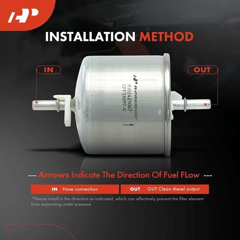 A-Premium Fuel Filter Compatible with Ford F-150 F150 1986-1991, F-250 F250 1986-1991, F-350 F350 1987-1991, Mustang 1984-1997, Taurus 1986-2000/2002-2007, Ranger & Lincoln & Mercury & Merkur in Saudi Arabia