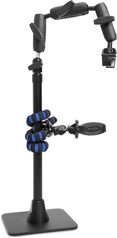 حوامل ARKON - حامل هاتف علوي - حل متعدد الاستخدامات للفنانين وفنون الأظافر - تصميم قوي ومستقر مع إمكانية تعديل 360 درجة - مثالي لتسجيل الفيديو ومدونات الفيديو والطهي والرسم in Kuwait