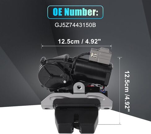 X AutoHaux استبدال مشغل قفل الباب الخلفي Liftgate لفورد Escape 2018-2019 مجموعة المزلاج الخلفي رقم GJ5Z7443150B أسود in Saudi Arabia