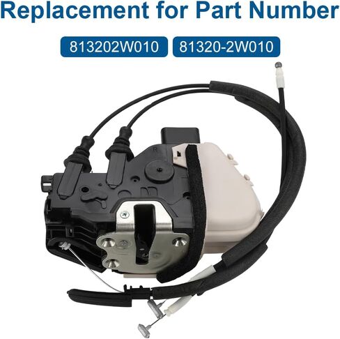 Abor Lock Latch Actuator Front Right Rased Side مع Hyundai Santa Fe XL 2013-2019 Hyundai Santa Fe Sport 2013-2018 Hyundai Santa Fe 2013-2018 استبدل 813202w010 81320-2w010 in Saudi Arabia