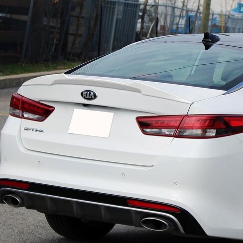 W-Power ، ABS V-Style Trunk Sovering Wing ، متوافق مع 2016-2020 Kia Optima ، المفسد الخلفي ، جزء الاستبدال الخارجي (Black Black) in Saudi Arabia