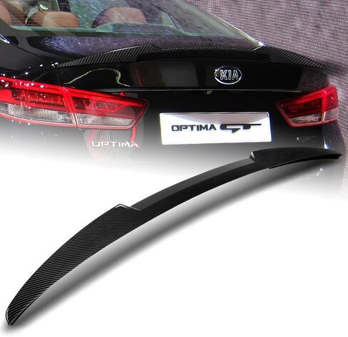 W-Power, ABS V-Style Rear Trunk Spoiler Wing, Compatible with 2016-2020 Kia Optima, Rear Spoiler, Exterior Replacement Part (Pearl Black) in Saudi Arabia