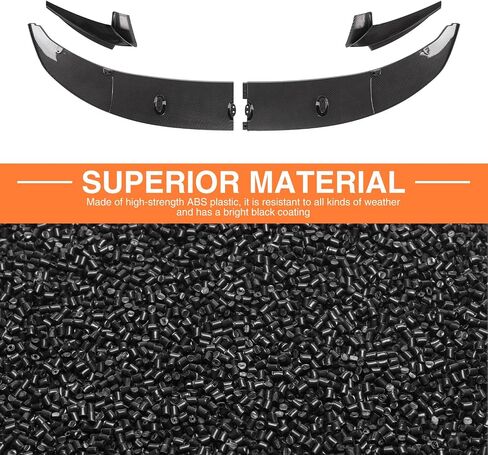 Front Bumper Spoiler Lip Compatible with 2011-2016 BMW F10 F18 5 Series M Sport 528i 535i 550i Front Splitter Spoiler, Carbon Fiber Style in Saudi Arabia