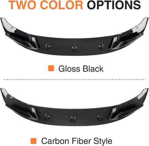 Front Bumper Spoiler Lip Compatible with 2011-2016 BMW F10 F18 5 Series M Sport 528i 535i 550i Front Splitter Spoiler, Carbon Fiber Style in Saudi Arabia