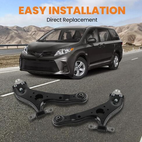 MaxPeedingRods 2pc ذراع التحكم السفلي الأمامي مع مفصل الكرة لتويوتا Sienna 2011-2020 ، K622035 K622036 Lower Control Arm Kit in Saudi Arabia