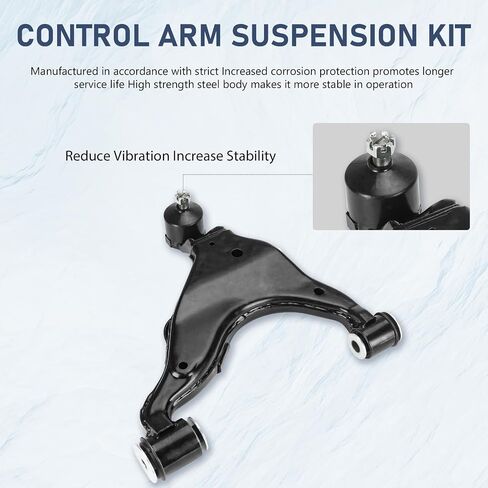 Front Left Right Side Lower Control Arm w/Ball Joint Assembly Compatible with 2005 2006 2007 2008 2009 2010 2011 2012 2013 2014 2015 Toyota Tacoma K621293 K621294-2pc Set in Saudi Arabia