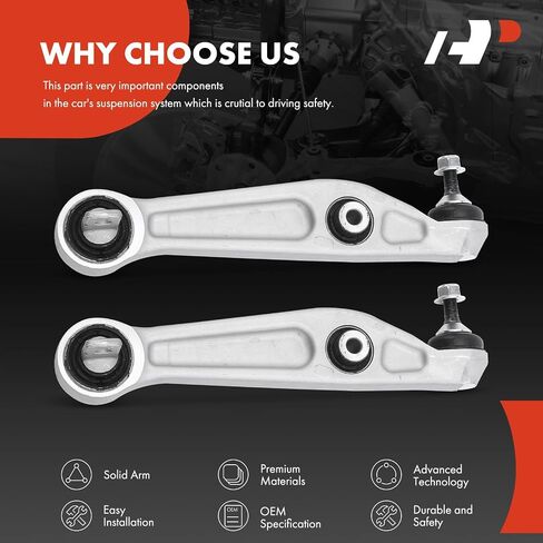 A-Premium 2 x Front Lower Control Arm, with Ball Joint & Bushing, Compatible with Tesla Y 2020 2021 2022 2023 in Saudi Arabia