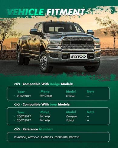 Scitoo 8pcs الأمامية السفلى للسيطرة على كرة الذراع التعليق مجموعة FIT 2007-2012 ل Dodge Caliber 2007-2017 لجيب Compass Patriot Sway Bar Link end K620066 K620065 in Saudi Arabia