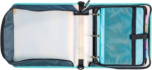 Case-it Monster Eye 2" O Zipper Binder w/Removable 5 Tab Expanding File, Nave Blue (M-276-ME Navy Blue) in Kuwait