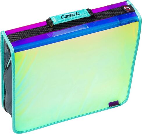 Case-it Monster Eye 2" O Zipper Binder w/Removable 5 Tab Expanding File, Nave Blue (M-276-ME Navy Blue) in Kuwait
