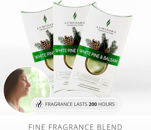 Luminara Fragrance Diffusing Pods, Set of 3 (Lavender), Natural Home Scent Refills, Air Purifying Reed Diffuser Alternative for Room Ambiance in Kuwait