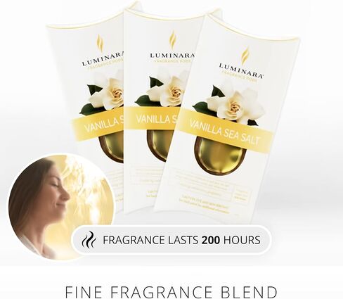 Luminara Fragrance Diffusing Pods, Set of 3 (Lavender), Natural Home Scent Refills, Air Purifying Reed Diffuser Alternative for Room Ambiance in Kuwait