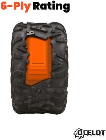 Ocelot Knight 18 × 9.5-8 ATV/UTV All-Terrain Tyre-الجر والتحكم الاستثنائي | ثقب وتآكل مقاومة | قبضة مثالية لتحسين القدرة على المناورة على الطرق الوعرة in Saudi Arabia