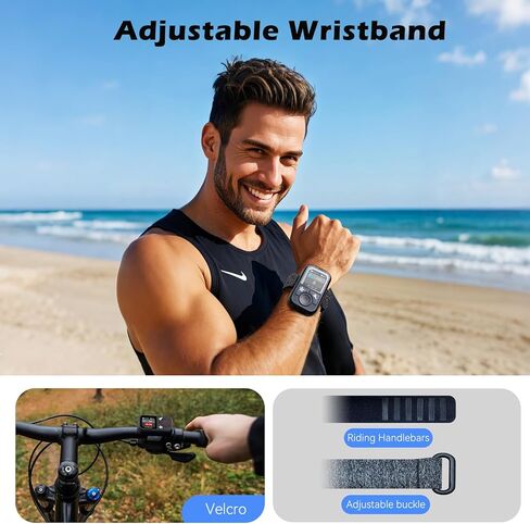 جهاز تحكم عن بعد لاسلكي ذكي لـ GoPro - وحدة تحكم الكاميرا لـ GoPro Hero 12 Hero 11 Hero 10 Hero 9 Hero 8 GoPro Max LCD Display Magnet Charger Port المعصم لملحقات كاميرا Go Pro باللون الأسود in Saudi Arabia