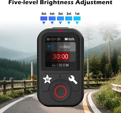 جهاز تحكم عن بعد لاسلكي ذكي لـ GoPro - وحدة تحكم الكاميرا لـ GoPro Hero 12 Hero 11 Hero 10 Hero 9 Hero 8 GoPro Max LCD Display Magnet Charger Port المعصم لملحقات كاميرا Go Pro باللون الأسود in Saudi Arabia