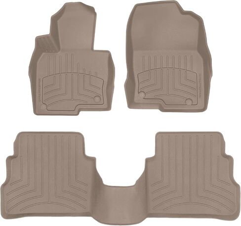 WeatherTech FloorLiner HP Custom Fit Floor Mats for Mazda CX-5-1st & 2nd Row (4411871IM-444192IM), Black in Saudi Arabia