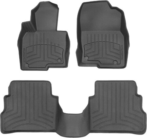 WeatherTech FloorLiner HP Custom Fit Floor Mats for Mazda CX-5-1st & 2nd Row (4411871IM-444192IM), Black in Saudi Arabia