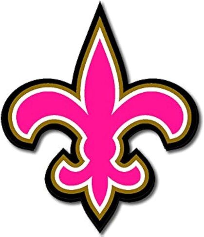 Black & Gold Fleur De Lis Shaped Sticker (City of Louisiana Flag Symbol Decal for Cars, Trucks, Laptops, Made in The USA (4 inch) in Saudi Arabia